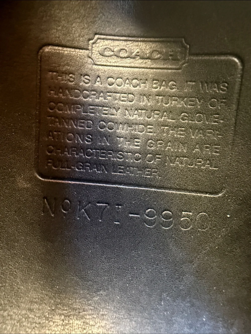 Coach Janice Legacy Black Leather Shoulder Bag with Gold Hardware